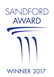Sandford Award winner logo white 2